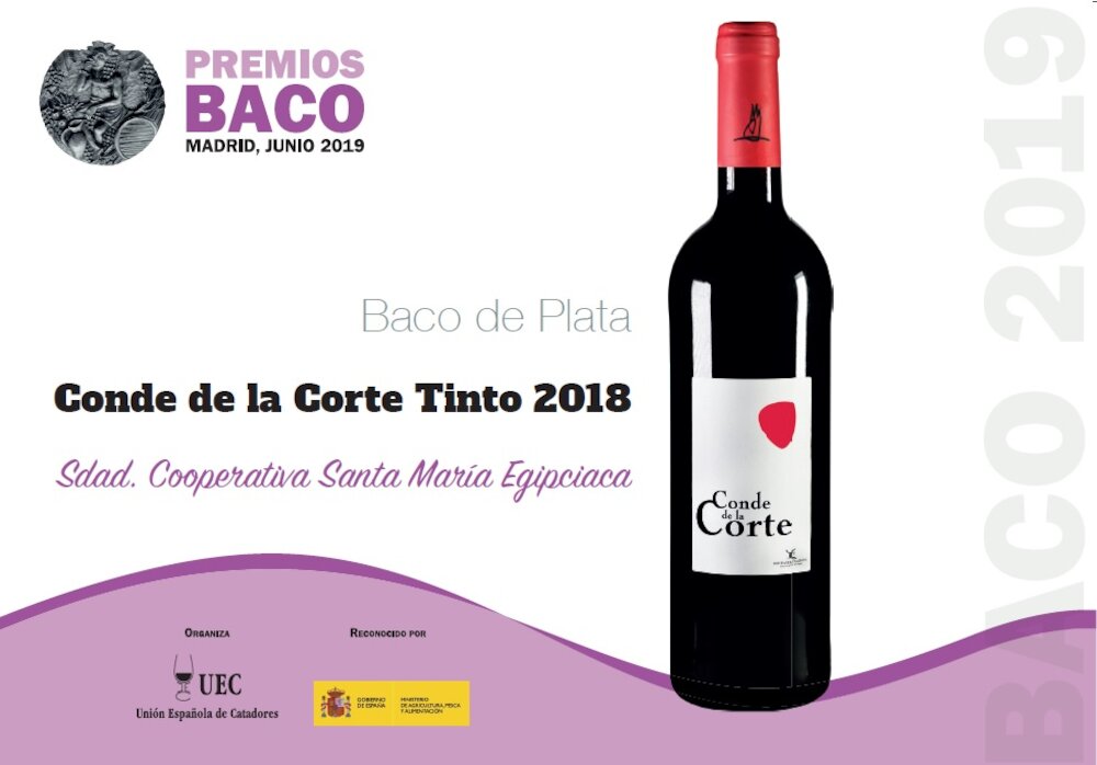 Conde la Corte 2018, único vino de Extremadura que logra un Premio Baco