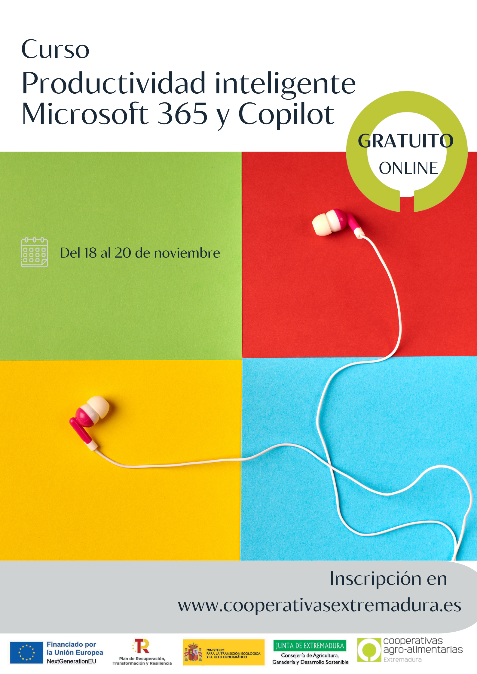 Curso online:  Productividad inteligente con Microsoft 365 y Copilot