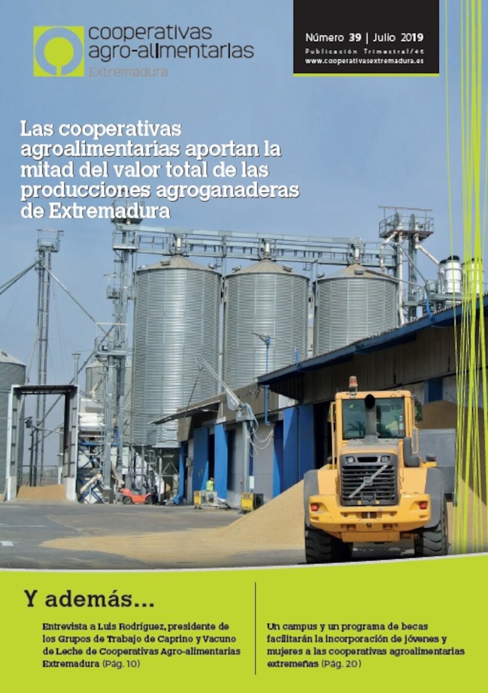 Disponible el último número de la revista Cooperativas Agro-alimentarias Extremadura