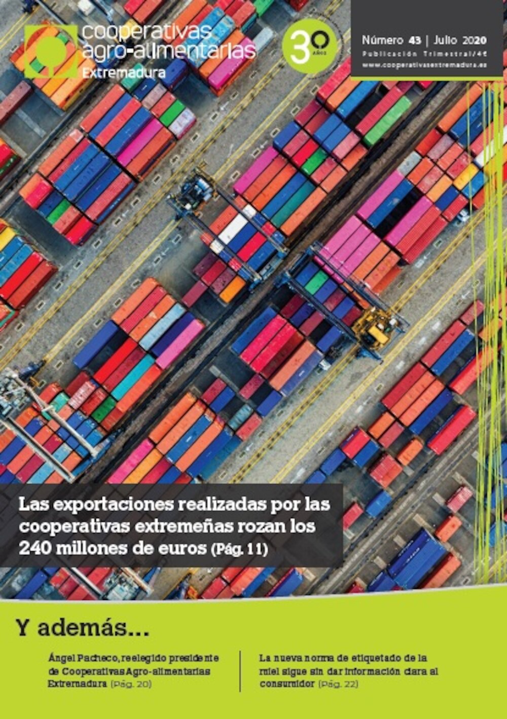Disponible el último número de la revista Cooperativas Agro-alimentarias Extremadura