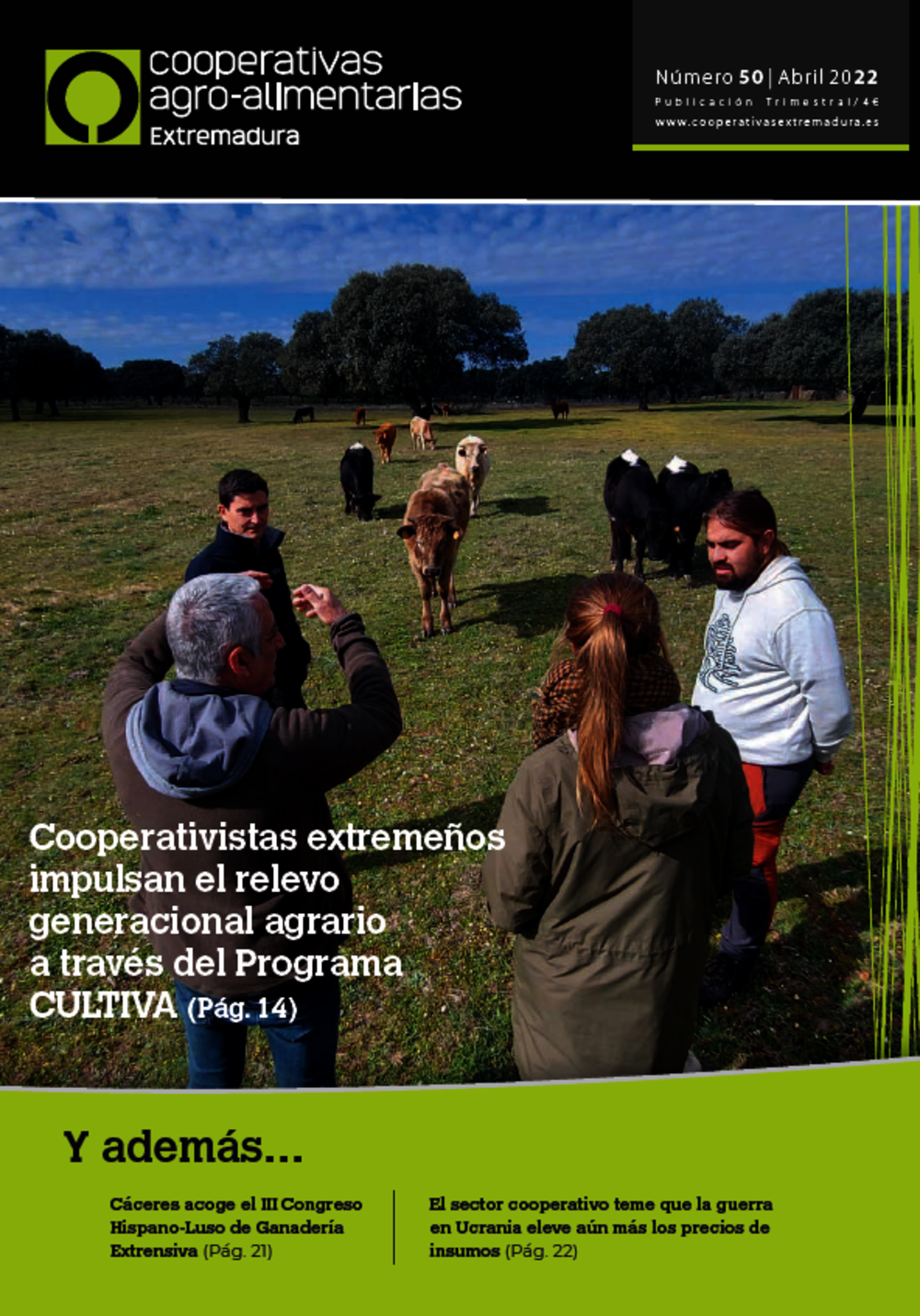 Disponible el último número de la revista Cooperativas Agro-alimentarias Extremadura