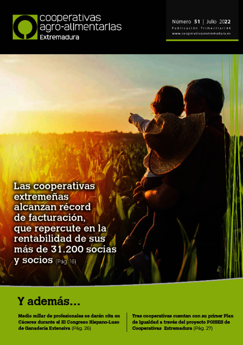 Disponible el último número de la revista Cooperativas Agro-alimentarias Extremadura