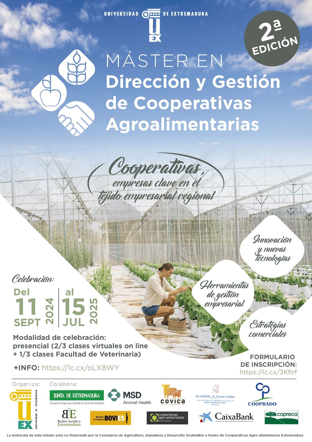 Segunda edición del Máster en Dirección y Gestión de Cooperativas Agroalimentarias