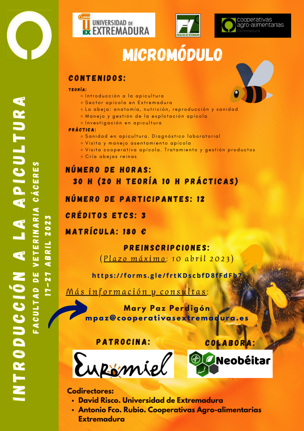 Cooperativas Extremadura impartirá formación para contar con profesionales especializados en apicultura