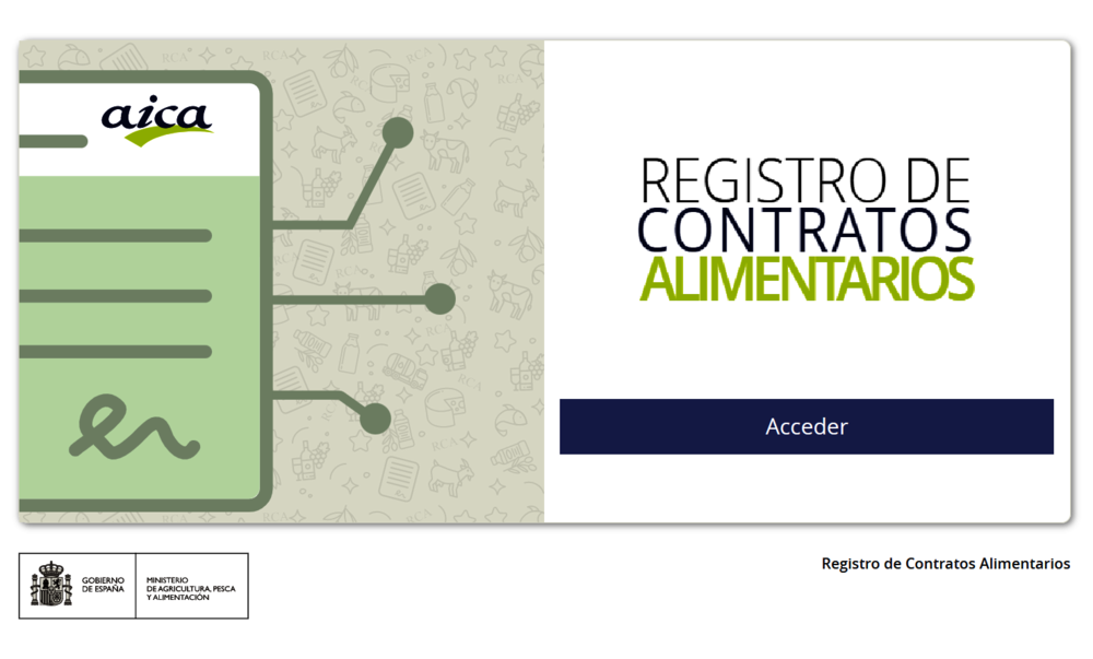 Abierta la inscripción del Registro de Contratos Alimentarios exigido por la Ley de la Cadena Alimentaria