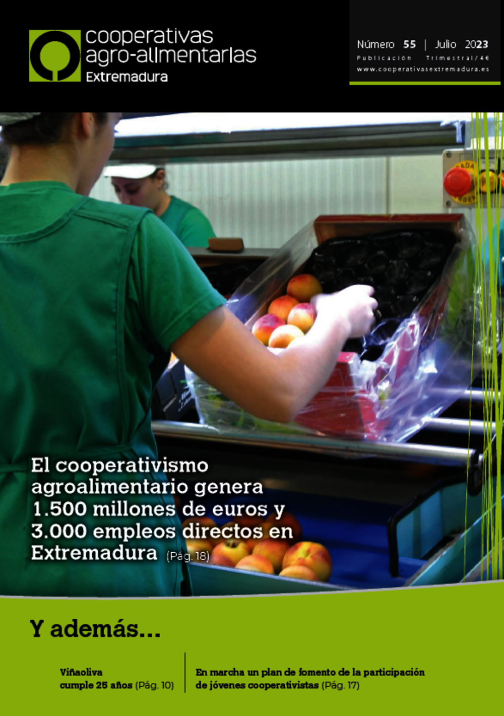 Disponible el último número de la revista Cooperativas Agro-alimentarias Extremadura