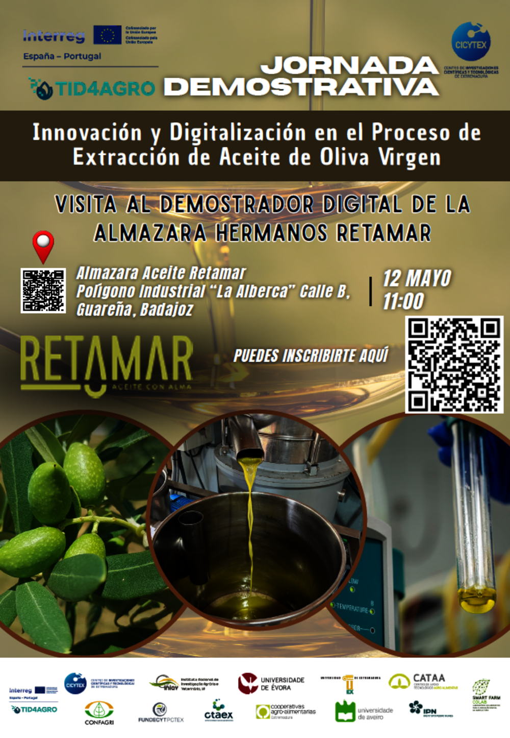 Jornada demostrativa TID4AGRO: Innovación y Digitalización en el Proceso de Extracción de Aceite de Oliva Virgen